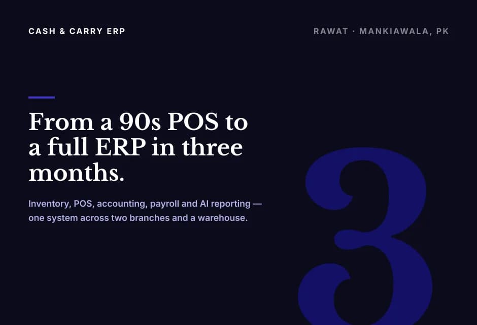 From a 90s POS to a Full ERP. Three Months. Four Sites.
